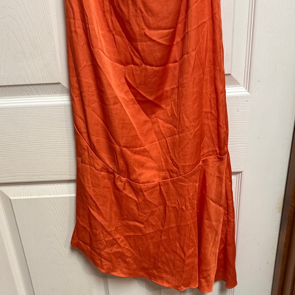 Free People Vibrant Orange Assymetrical Skirt - Picture 10 of 12